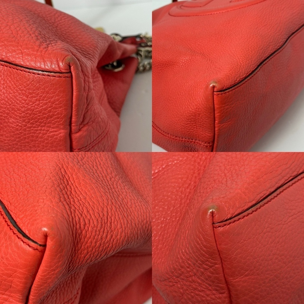 💯Authentic Gucci Soho Hobo Leather Chain Shoulder Bag🍀 - Picture 7 of 13